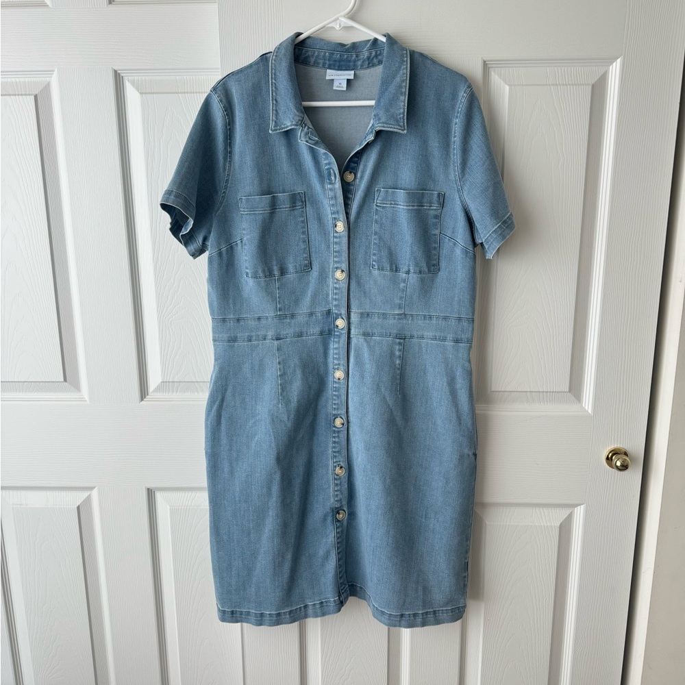 Denim Knee-Length Dress